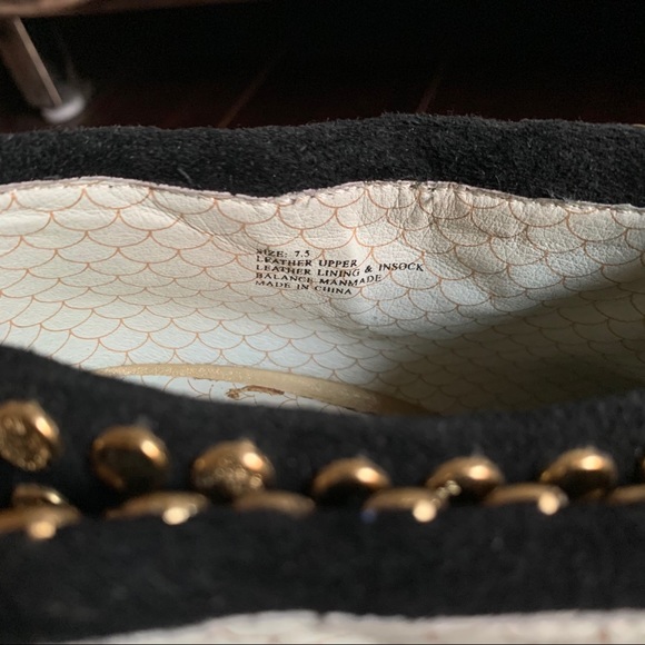 Matiko studded black suede platform ankle bootie - Picture 5 of 5